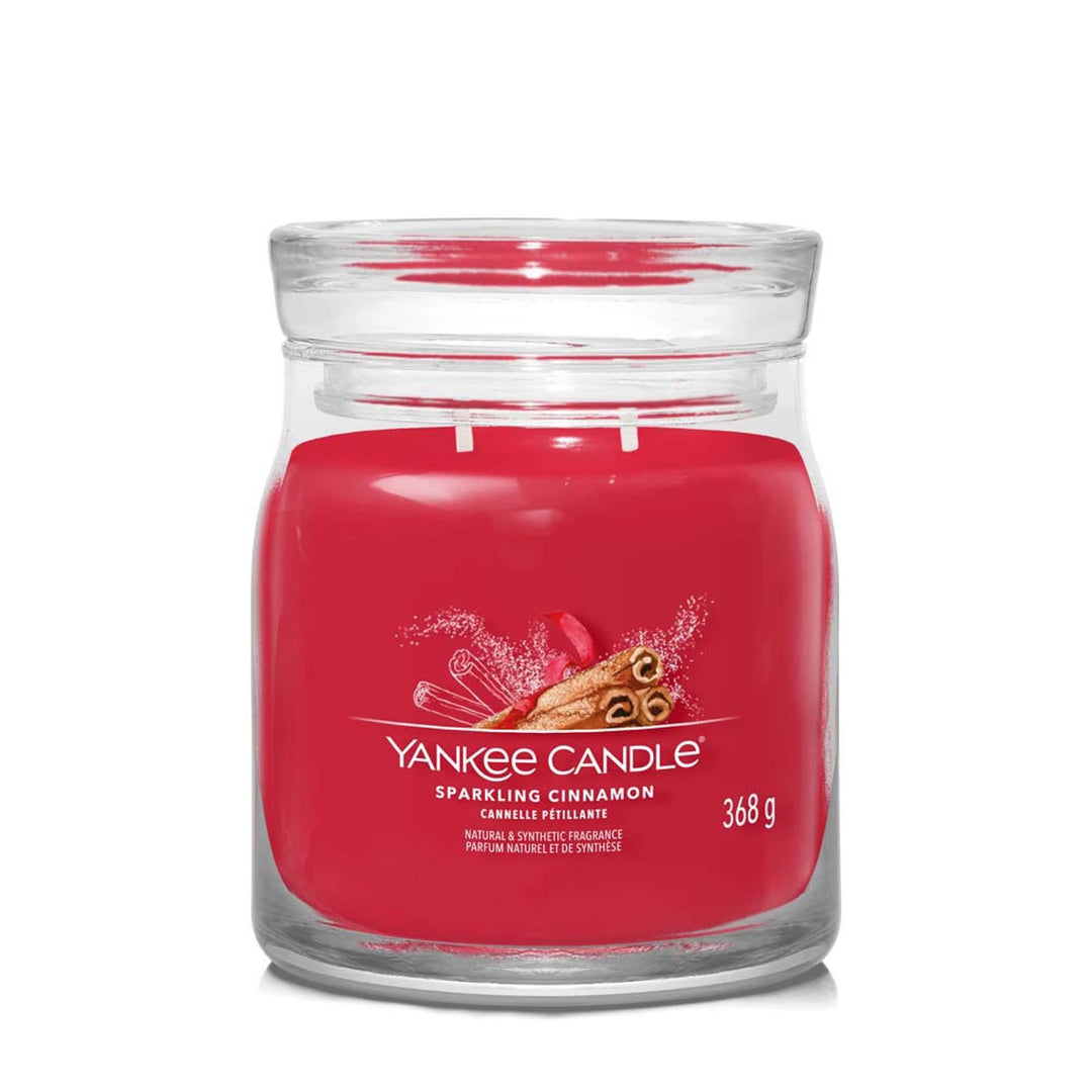 Sparkling Cinnamon Signature Medium Jar by Yankee Candle