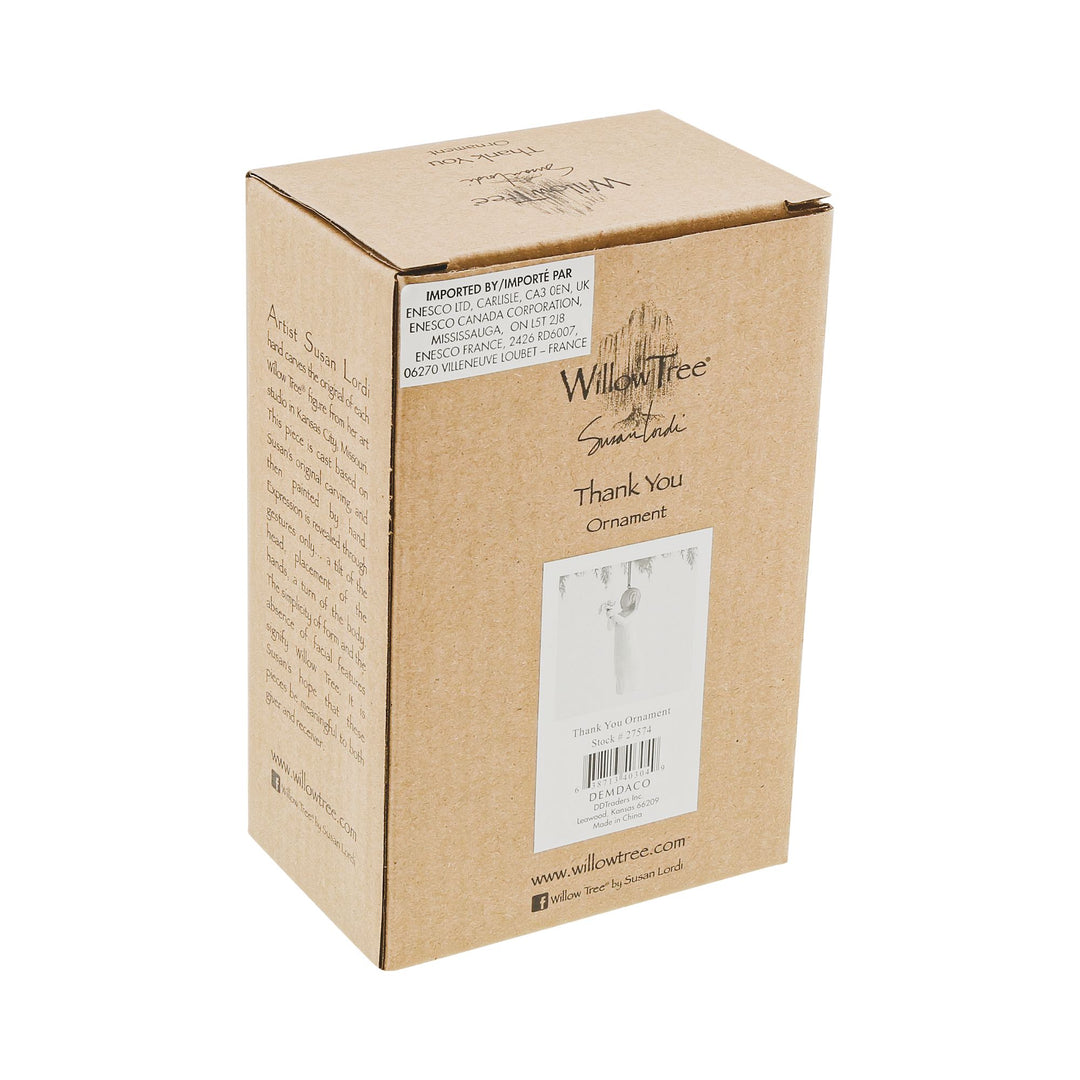 Thank You Ornament by Willow Tree