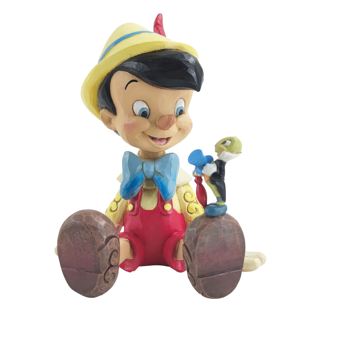 Wishful and Wise (Pinocchio and Jiminy Sitting) Disney Traditions by Jim Shore