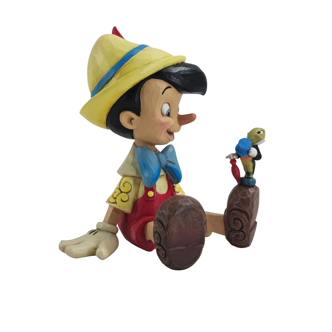 Wishful and Wise (Pinocchio and Jiminy Sitting) Disney Traditions by Jim Shore