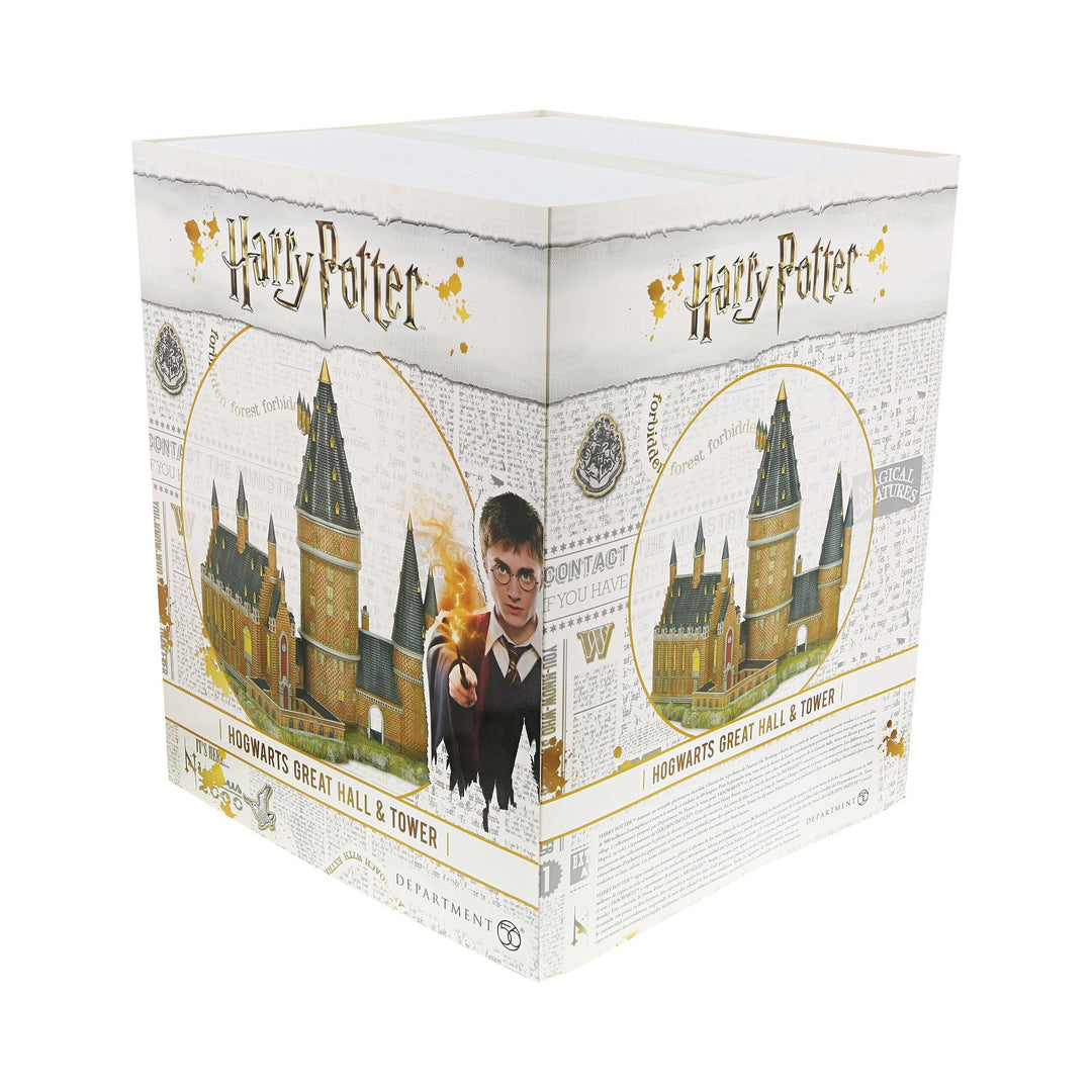 Hogwarts Great Hall and Tower Illuminated Model Building- Harry Potter Village by D56