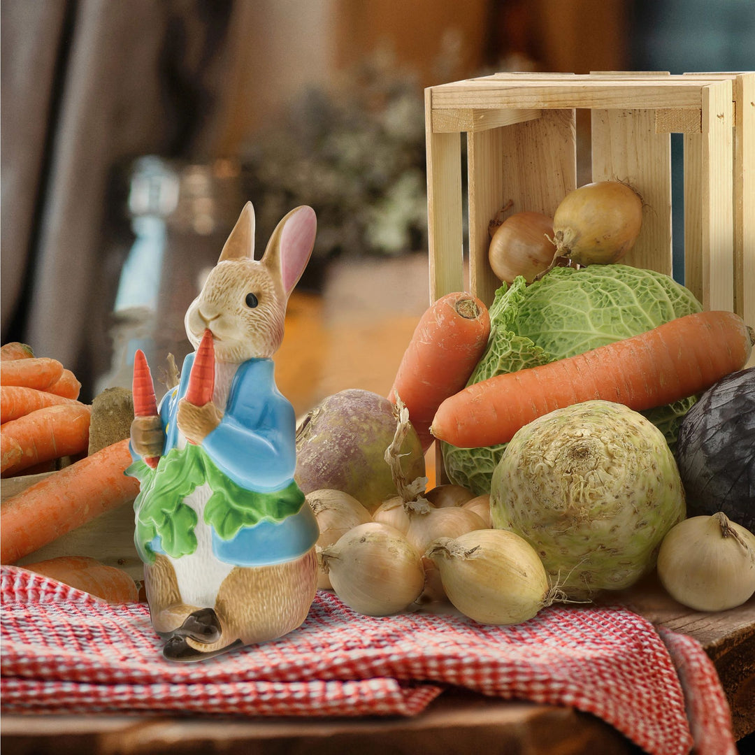 Peter Rabbit with Radishes Porcelain Figurine - Limited Edition