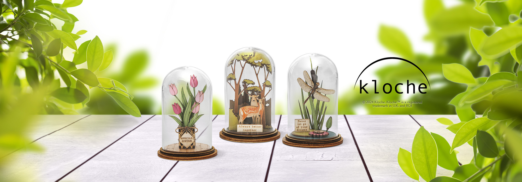 KLOCHE miniature decorative figurines for your home, made from sustainable materials