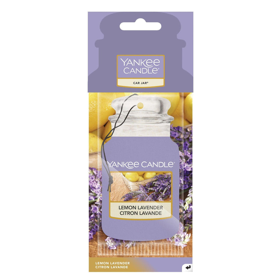 Lemon Lavender Original Car Jar Paper Yankee Candle - Enesco Gift Shop