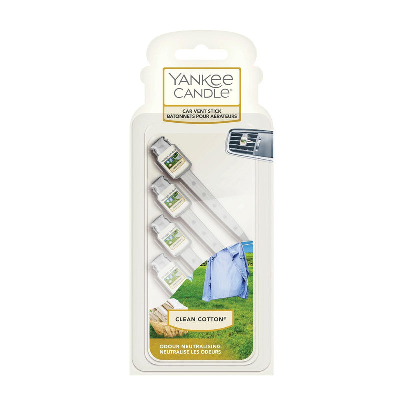 Clean Cotton Car Vent Stick by Yankee Candle - Enesco Gift Shop