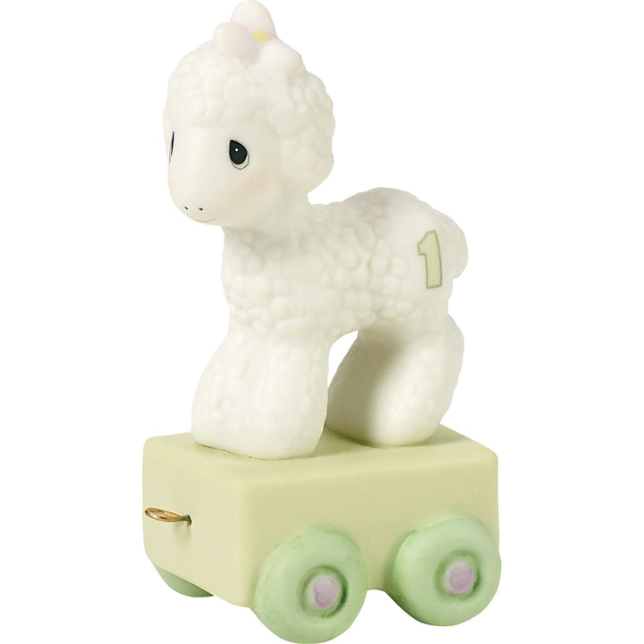 Birthday Train Age 1 Figurine by Precious Moments - "Happy Birthday Little Lamb"