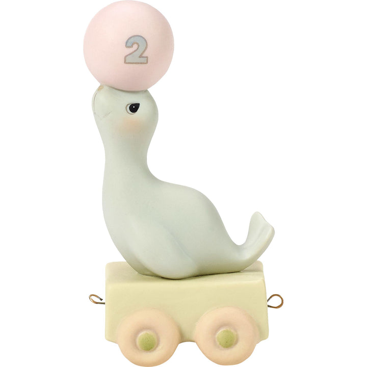 Birthday Train Age 2 Figurine by Precious Moments "God Bless You On Your Birth"