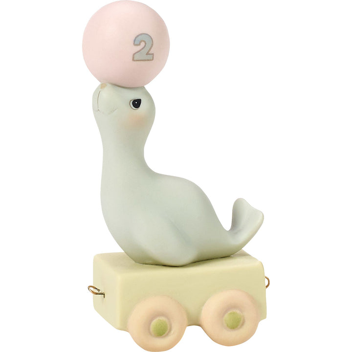 Birthday Train Age 2 Figurine by Precious Moments "God Bless You On Your Birth"