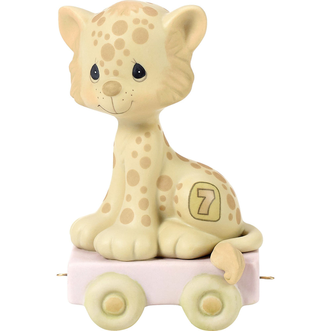 Birthday Train Age 7 Figurine by Precious Moments - "Wishing You Grr-eatness"