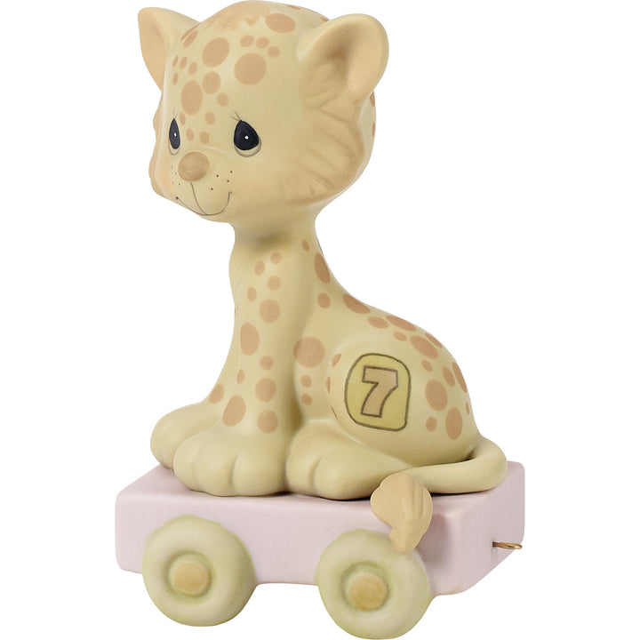 Birthday Train Age 7 Figurine by Precious Moments - "Wishing You Grr-eatness"