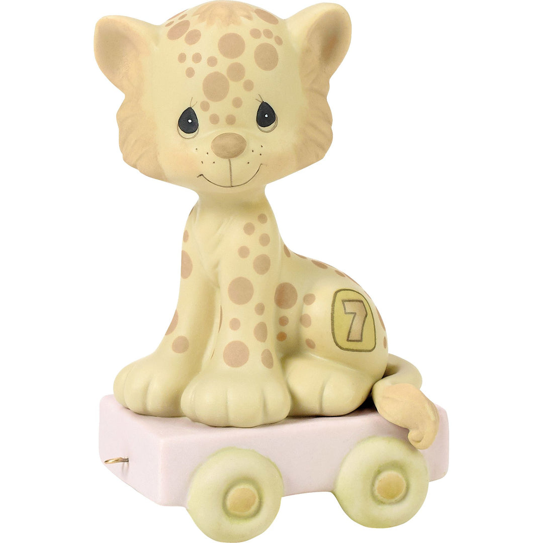 Birthday Train Age 7 Figurine by Precious Moments - "Wishing You Grr-eatness"