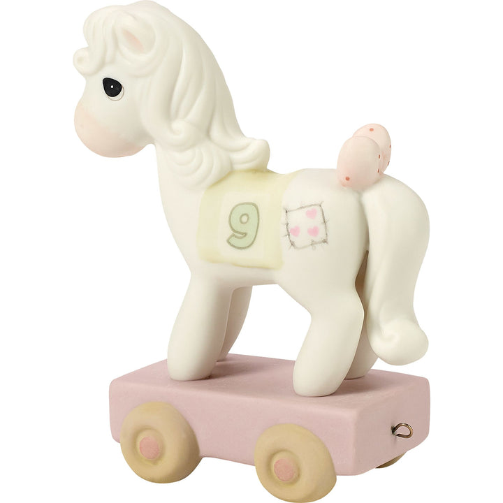 Birthday Train Age 9 Figurine by Precious Moments - "Being Nine Is Just Divine"