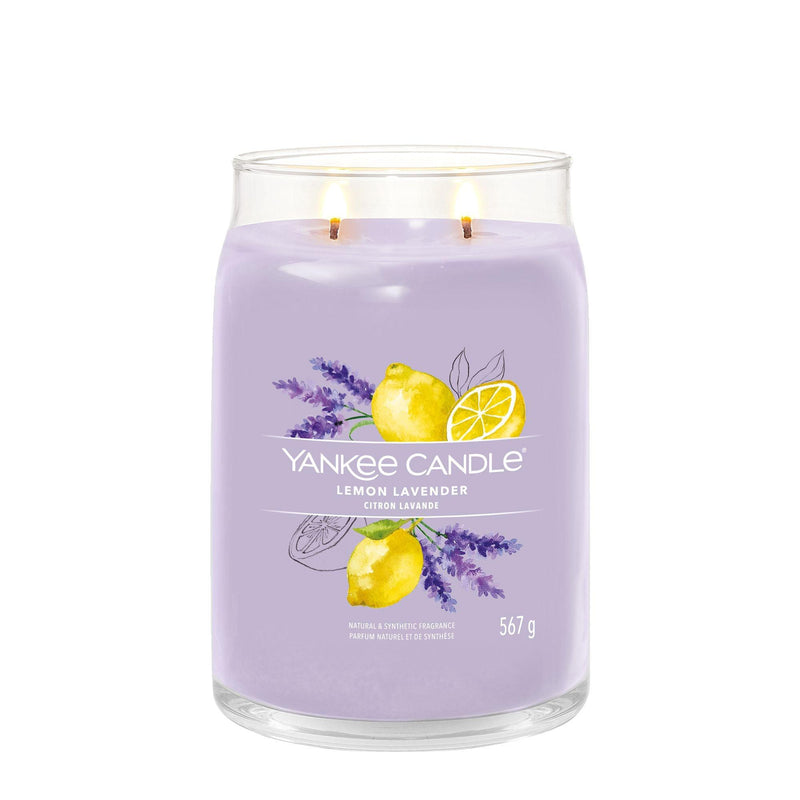 Lemon Lavender Signature Large Jar Yankee Candle - Enesco Gift Shop