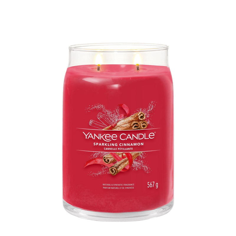 Sparkling Cinnamon Signature Large Jar by Yankee Candle - Enesco Gift Shop
