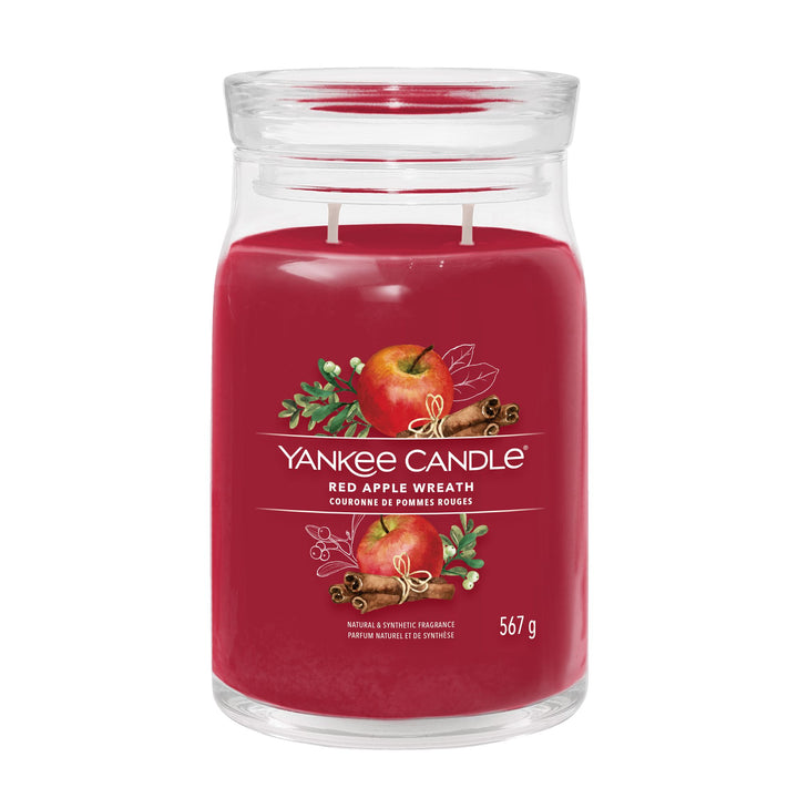 Red Apple Wreath Signature Large Jar by Yankee Candle