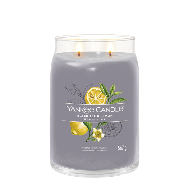 Black Tea & Lemon Signature Large Jar Yankee Candle