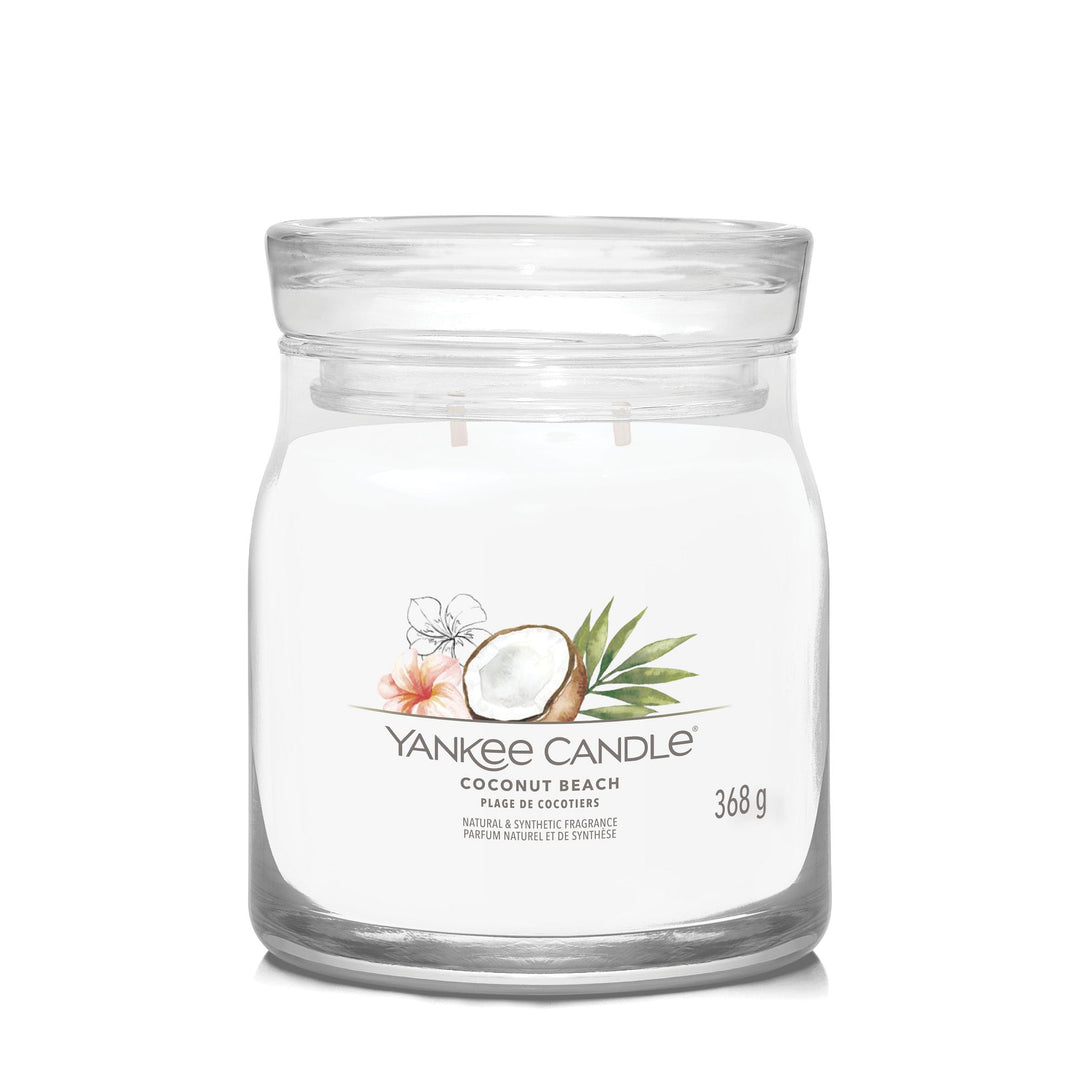 Coconut Beach Signature Medium Jar Yankee Candle