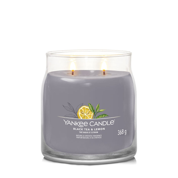 Black Tea & Lemon Signature Medium Jar Yankee Candle