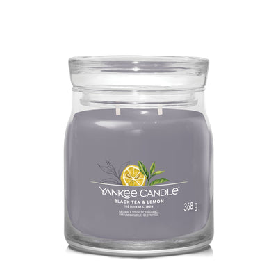 Black Tea & Lemon Signature Medium Jar Yankee Candle - Enesco Gift Shop