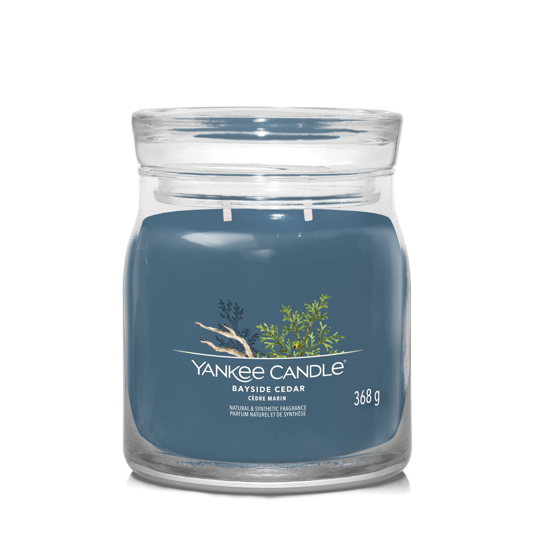 Bayside Cedar Signature Medium Jar Yankee Candle