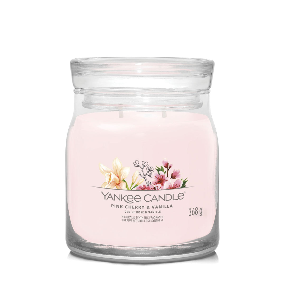 Pink Cherry &amp; Vanilla Medium Jar Yankee Candle