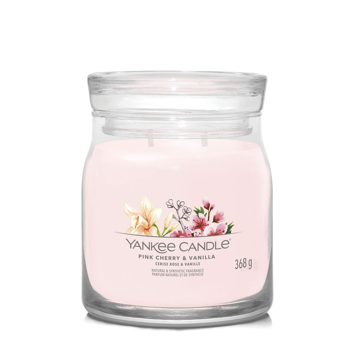 Pink Cherry &amp; Vanilla Medium Jar Yankee Candle