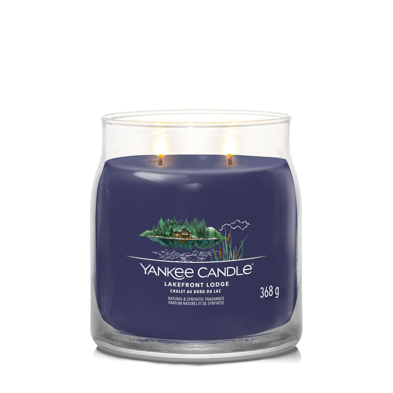Lakefront Lodge Signature Medium Jar Yankee Candle - Enesco Gift Shop