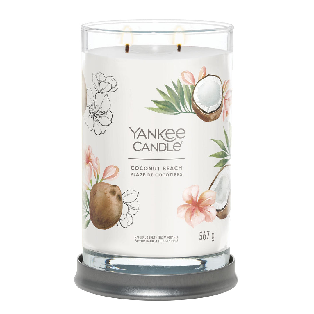 Coconut Beach Signature Large Tumbler Yankee Candle