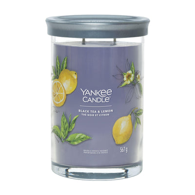 Black Tea & Lemon Signature Large Tumbler Yankee Candle - Enesco Gift Shop