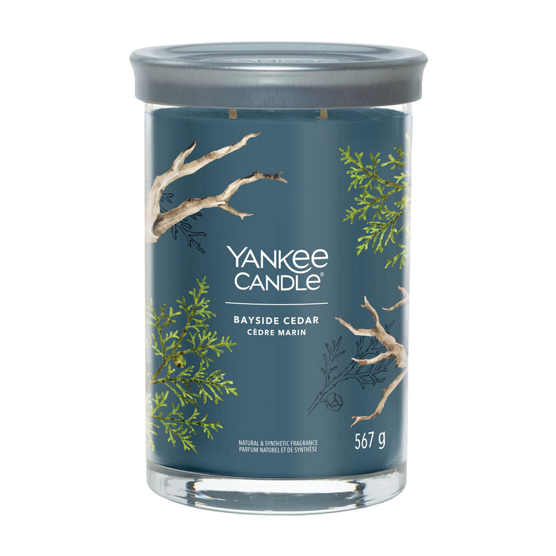 Bayside Cedar Signature Large Tumbler Yankee Candle - Enesco Gift Shop