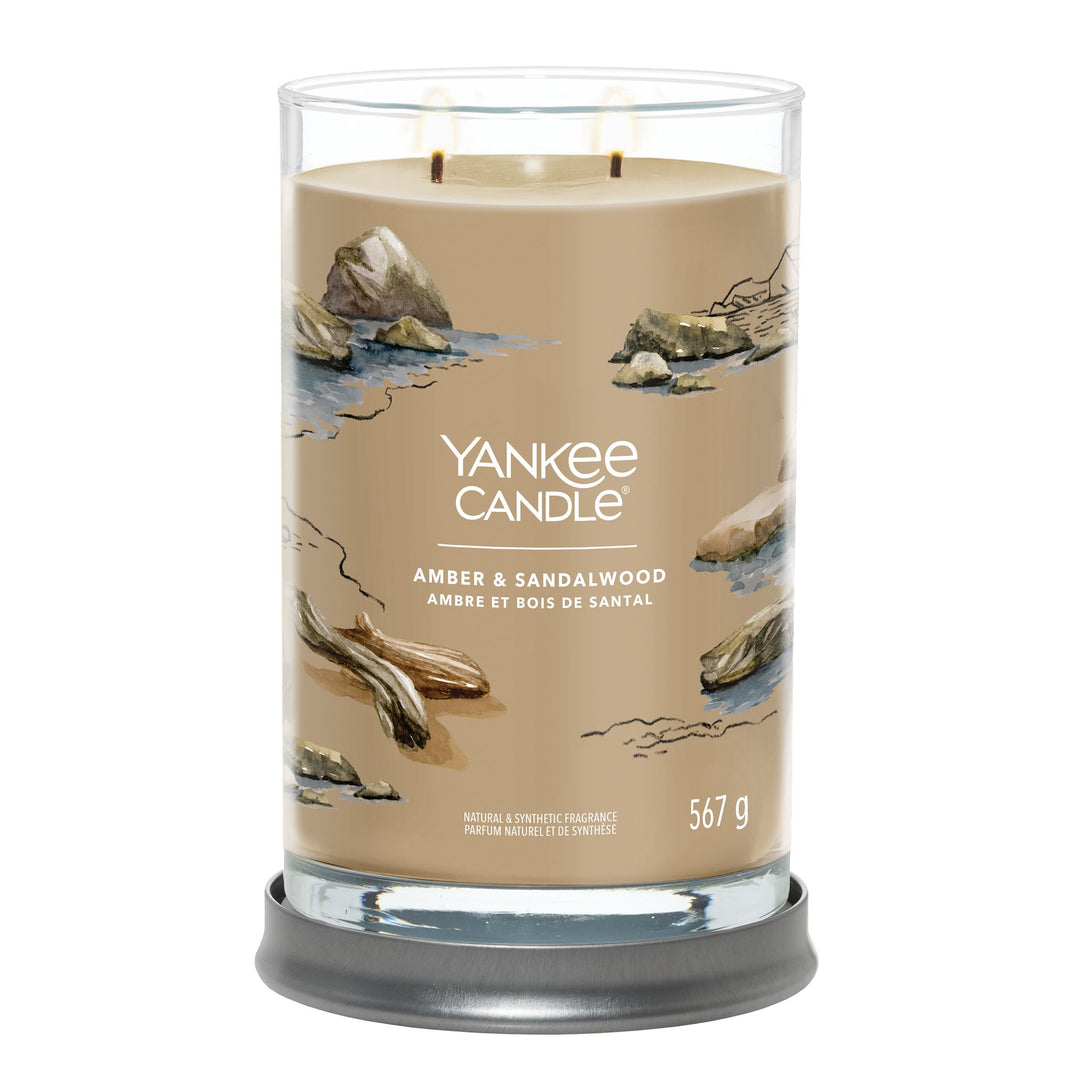 Amber & Sandalwood Signature Large Tumbler Yankee Candle