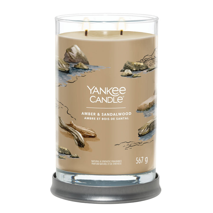 Amber & Sandalwood Signature Large Tumbler Yankee Candle