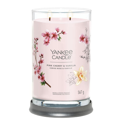 Pink Cherry & Vanilla Large Tumbler Yankee Candle - Enesco Gift Shop