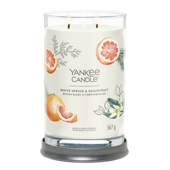 White Spruce & Grapefruit Signature Large Tumbler by Yankee Candle