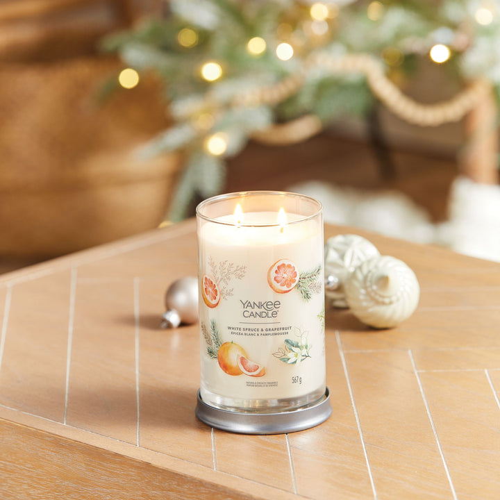 White Spruce & Grapefruit Signature Large Tumbler by Yankee Candle