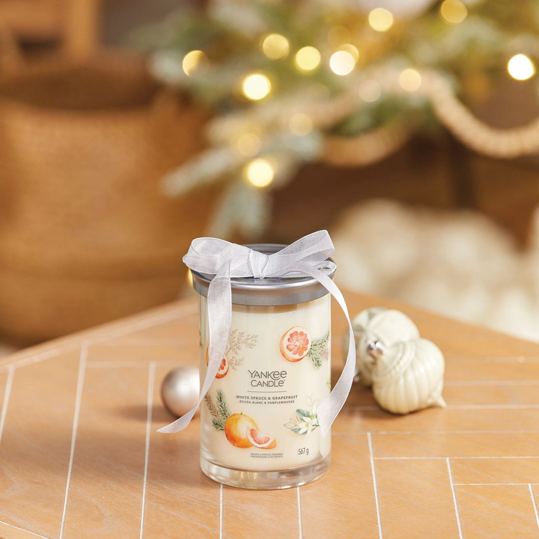 White Spruce & Grapefruit Signature Large Tumbler by Yankee Candle