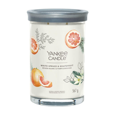 White Spruce & Grapefruit Signature Large Tumbler by Yankee Candle - Enesco Gift Shop