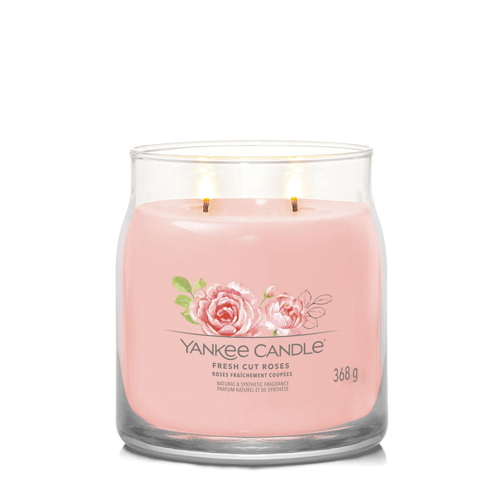 Fresh Cut Roses Signature Medium Jar Yankee Candle