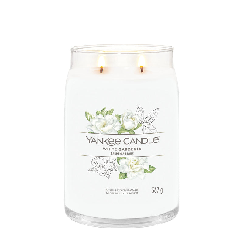 White Gardenia Signature Large Jar Yankee Candle - Enesco Gift Shop