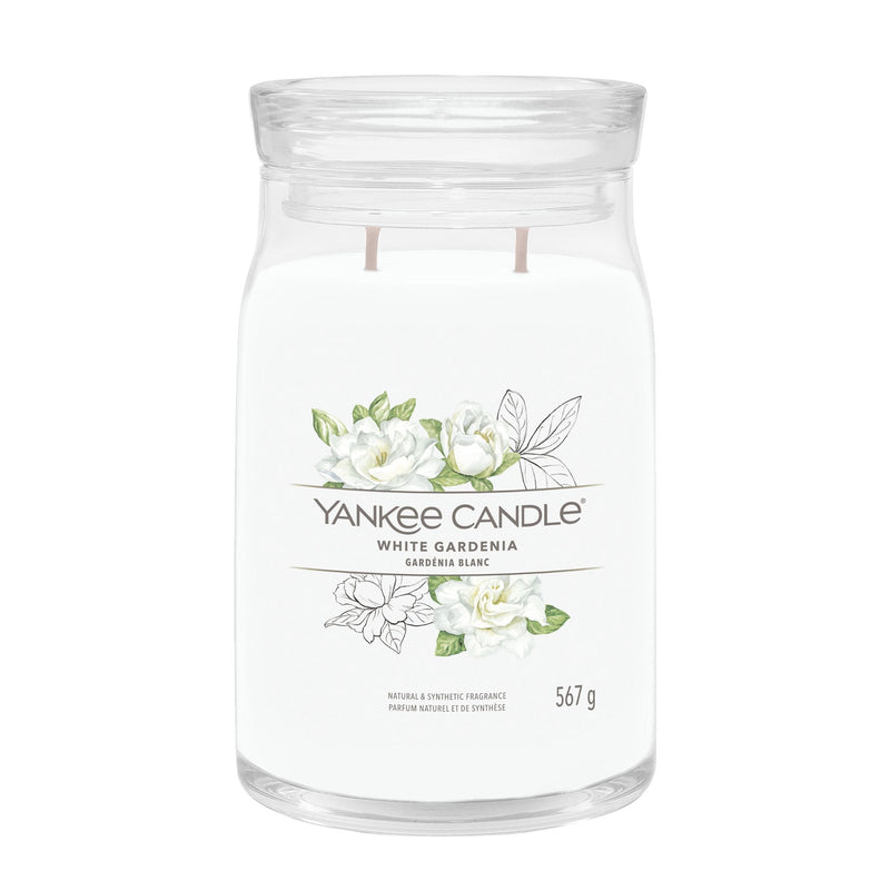 White Gardenia Signature Large Jar Yankee Candle - Enesco Gift Shop