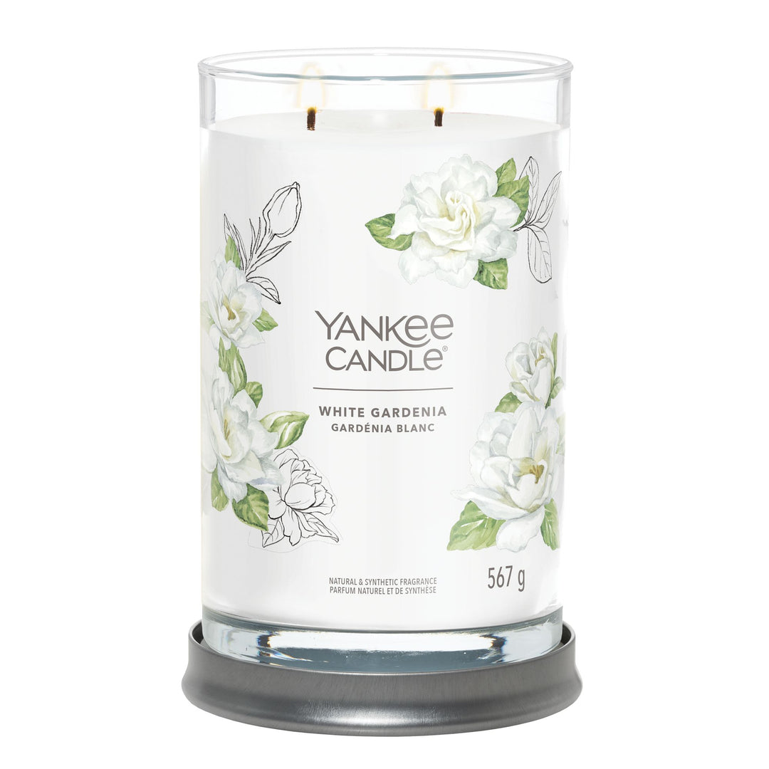 White Gardenia Signature Large Tumbler Yankee Candle