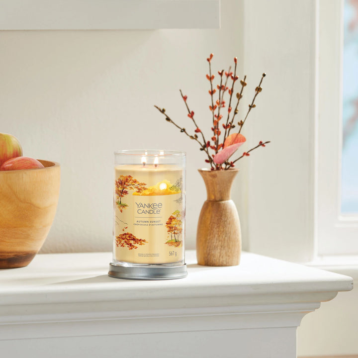 Autumn Sunset Signature Large Tumbler Yankee Candle