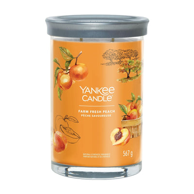 Farm Fresh Peach Signature Large Tumbler Yankee Candle - Enesco Gift Shop