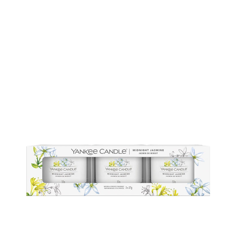Midnight Jasmine Signature 3 Pack Votive Yankee Candle - Enesco Gift Shop