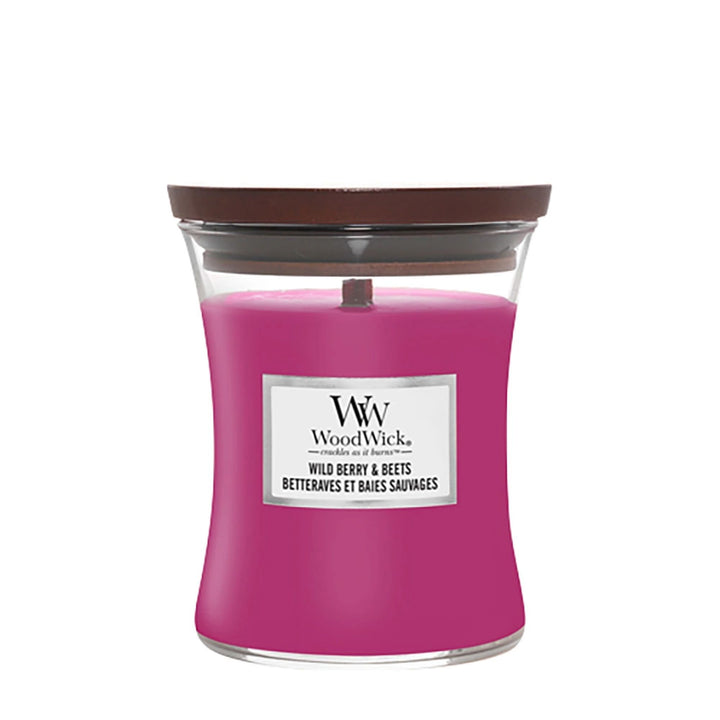 Wild Berry & Beets Medium Hourglass Wood Wick Candle