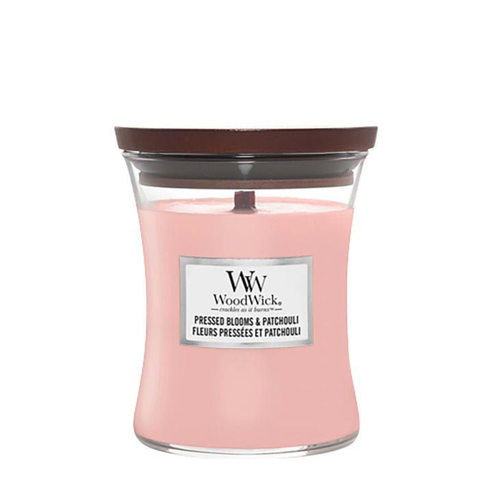 Pressed Blooms & Patchouli Medium Hourglass Wood Wick Candle