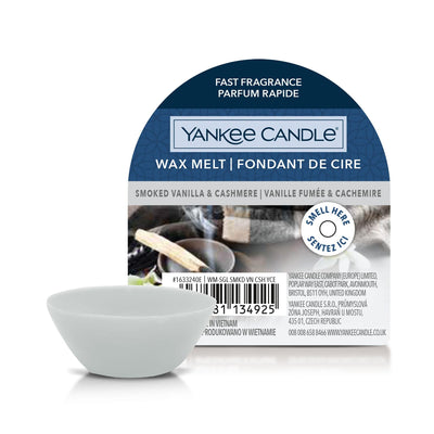 Smoked Vanilla & Cashmere Signature Single Wax Melt Yankee Candle - Enesco Gift Shop