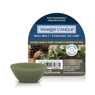 Silver Sage & Pine Single Wax Melt By Yankee Candle - Enesco Gift Shop