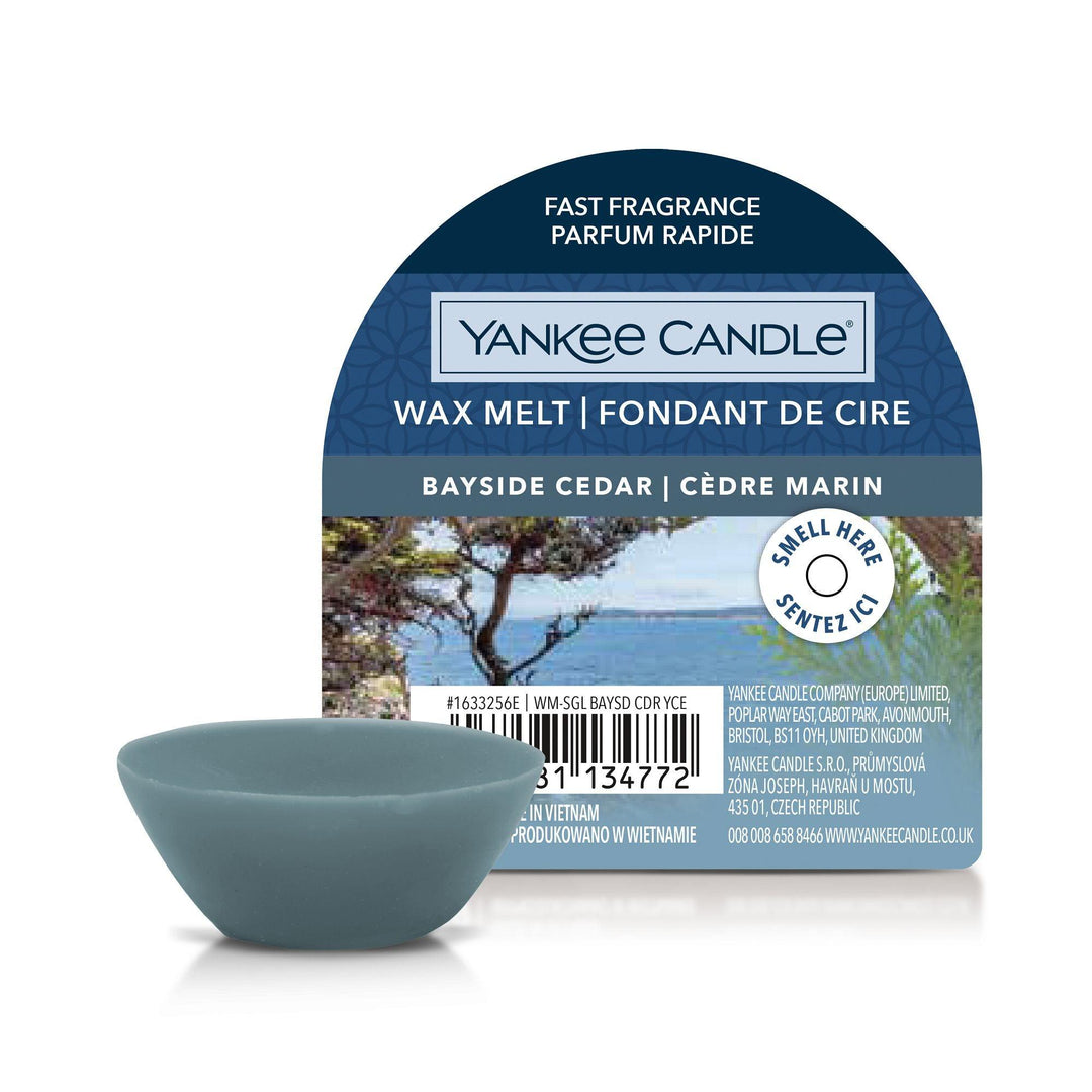 Bayside Cedar Signature Single Wax Melt Yankee Candle - Enesco Gift Shop