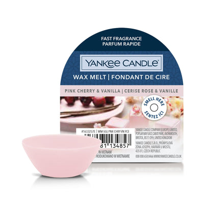 Pink Cherry & Vanilla Single Wax Melt Yankee Candle - Enesco Gift Shop